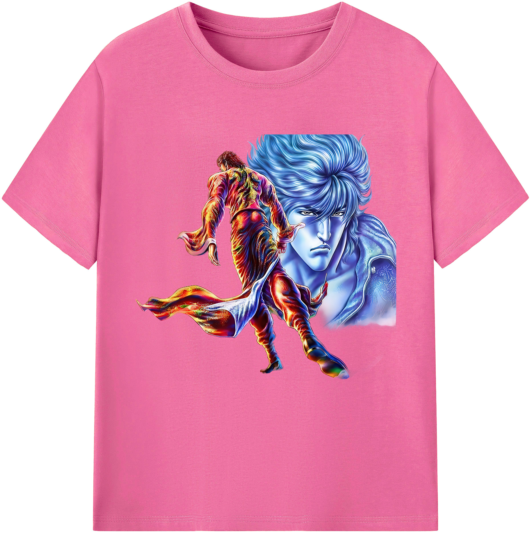 （画像用） 北斗の拳 Fist of the North Star レディースカジュアルプリントTシャツ（綿100％）